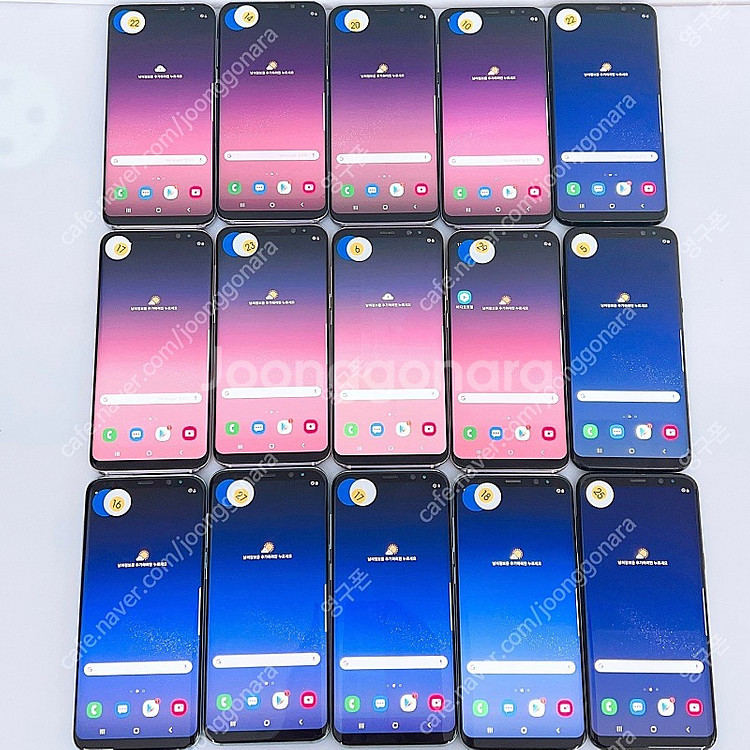 중나파트너) 최저가 갤럭시s8, s8+ 시리즈 8,5만 ~ 공기계 대,소량 싸게 팝니다--2